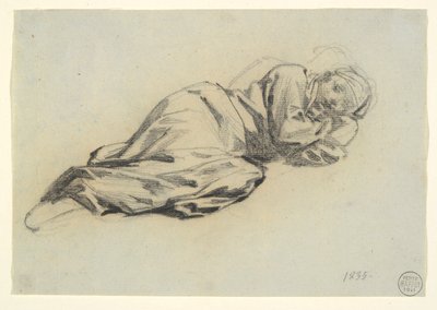 Figure Allongée - Denis Auguste Marie Raffet