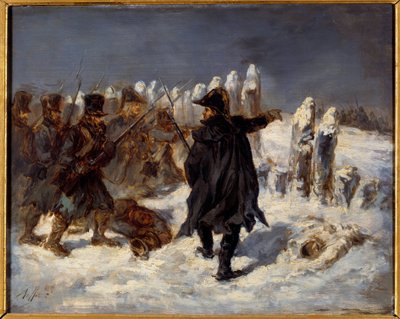 Épisode de la retraite de Russie. Guerre napoléonienne (1812). Maréchal Michel Ney à la Redoute de Kovno (1812) - Denis Auguste Marie Raffet