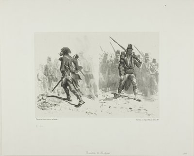 Feuille de croquis - Denis Auguste Marie Raffet