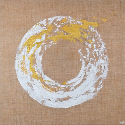 Enso doré abstrait - Denise Quah