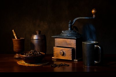 Nature morte rustique avec du café - Dennis Zhang