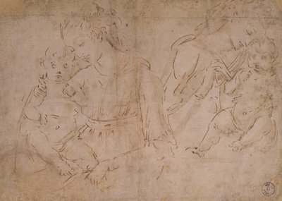 Deux études de la Vierge et l