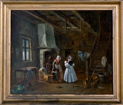 Intérieur avec des figures - Desire Donny