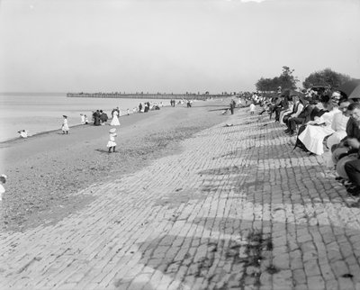 Devant le bâtiment allemand, Jackson Park, Chicago, vers 1900 - Detroit Publishing Co.