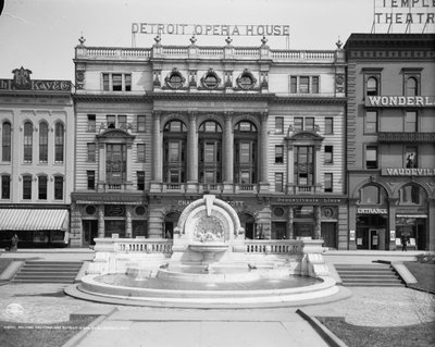 Fondation Palmer et Opéra de Détroit, Détroit, Michigan, vers 1906 - Detroit Publishing Co.