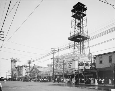 Surf Avenue, Coney Island, vers 1904 (photo n/b) - Detroit Publishing Co.
