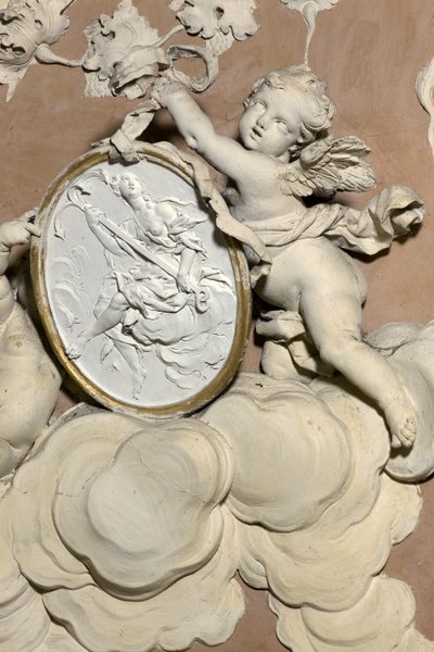 Anges tenant un médaillon - Diego Carloni