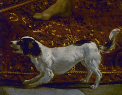 LA TUNIQUE DE JOSEPH – DÉTAIL DU CHIEN – XVIIe SIÈCLE – BAROQUE ESPAGNOL – RESTAURÉ EN 1989 – Ensemble 7331 - Diego Velázquez