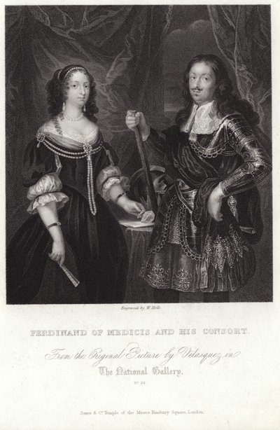 Portrait de Ferdinand de Médicis et de sa consort - Diego Velázquez