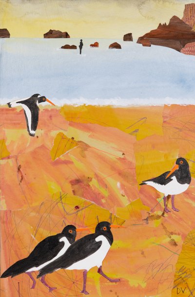 A Gormley lowtide (collage) - Dione Verulam