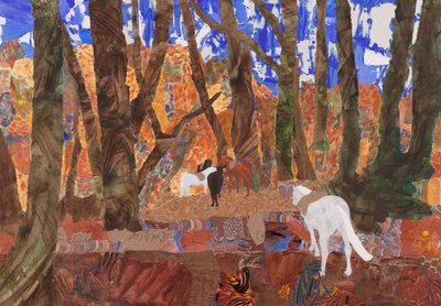 Riding Rest, 2020 (collage) - Dione Verulam