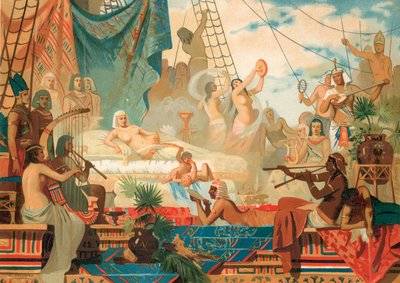 Cléopâtre attendant une visite de Marc Antoine - Dionisio Baixeras Verdaguer