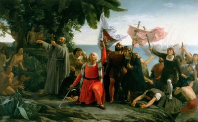 Premier débarquement de Christophe Colomb en Amérique, 1862 - Dioscoro Teofilo Puebla Tolin