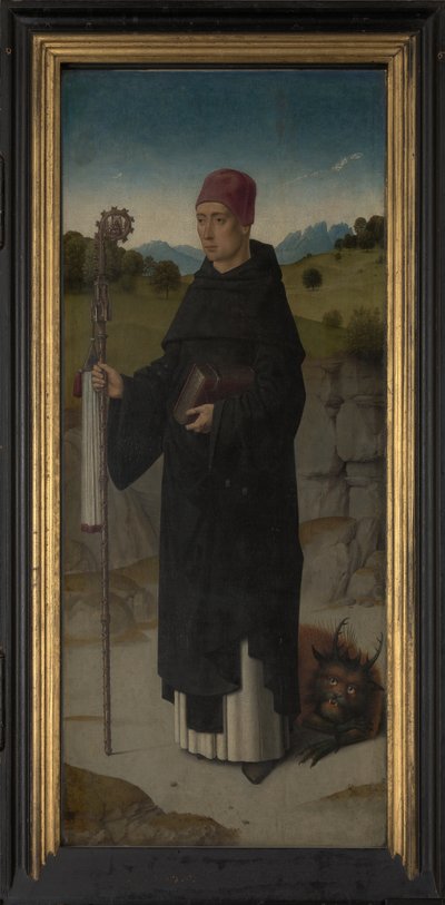 Saint Bernard, panneau de gauche du triptyque de Saint Érasme, vers 1460 - Dirck Bouts