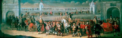 Charles II en procession de la Tour de Londres à Westminster, 22 avril 1661 - Dirck Stoop