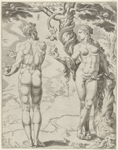 Adam et Ève - Dirck Volckertsz. Coornhert