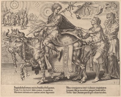 Le triomphe de Joseph - Dirck Volckertz Coornhert after Maerten van Heemskerck