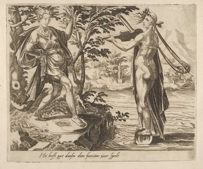Celui à qui la fortune sourit dansera joyeusement de Six dictons sur la fortune - Dirck Volkertsen Coornhert