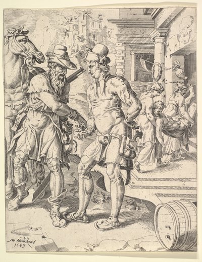 La Parabole du Bon Samaritain, 1549 - Dirck Volkertsen Coornhert