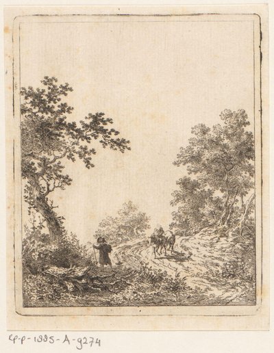 Sentier forestier avec personnages - Dirk Langendijk