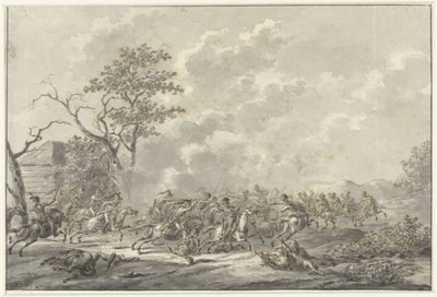 Combat de cavaliers - Dirk Langendijk