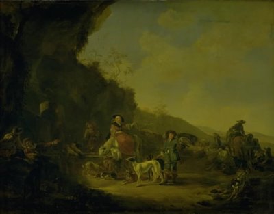 Repos pendant la chasse - Dirk Stoop