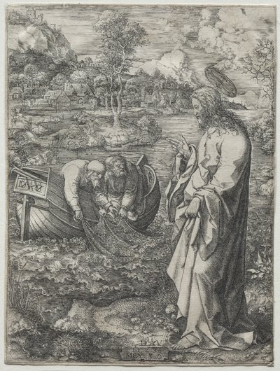 Jésus appelant Saint Pierre et Saint André, 1523 - Dirk Vellert