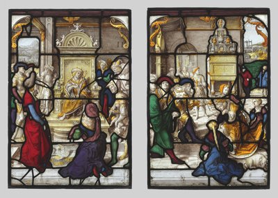 Le jugement de Salomon et Esther devant Assuérus (paire) - Dirk Vellert