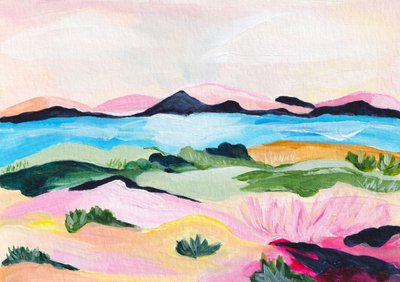 Lac de montagne aux couleurs chatoyantes - Dirkie Nell