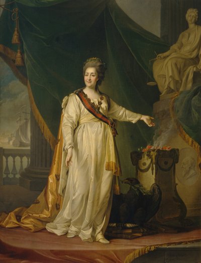 Catherine II en législatrice dans le temple de la déesse de la justice, 1783 - Dmitri Grigorievich Levitsky