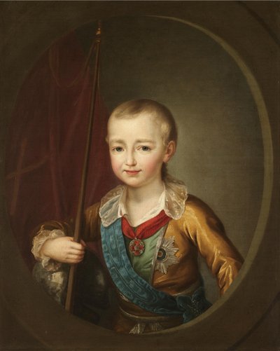 Portrait du grand-duc Alexandre Pavlovitch Alexandre Ier enfant - Dmitri Grigorievich Levitsky