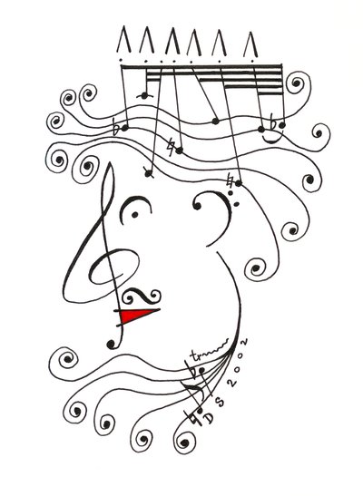 Roi de la musique - caricature d