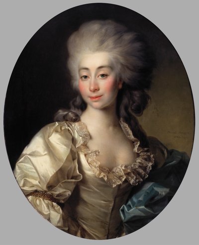 Russe : "Portrait de la comtesse Urszula Mniszech" Portrait de la comtesse Urszula Mniszech - Dmitry Levitzky