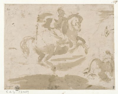 Le combat de saint Georges contre le dragon - Domenico Beccafumi