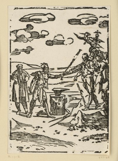 Les métaux doivent être forgés. Héphaïstos (Vulcain) apporte les métaux à l