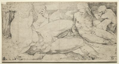 Trois Nus Masculins, deuxième quart des années 1500 - Domenico Beccafumi