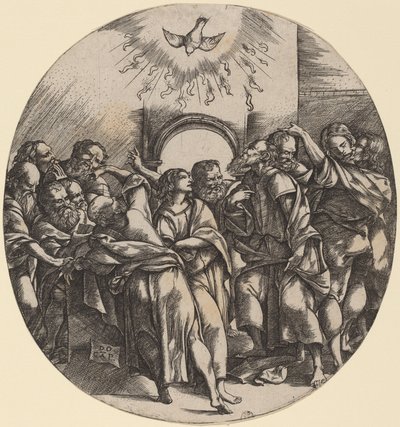 La descente du Saint-Esprit - Domenico Campagnola