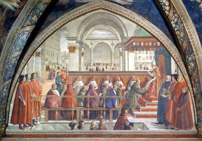 Saint François recevant la règle de l
