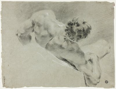 Nu masculin vu de dos - Domenico Maggiotto
