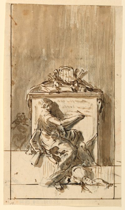 Esquisse pour un monument à fixer au mur - Domenico Mondo