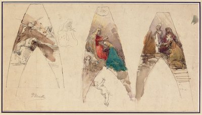 Esquisses pour un retable - Domenico Morelli