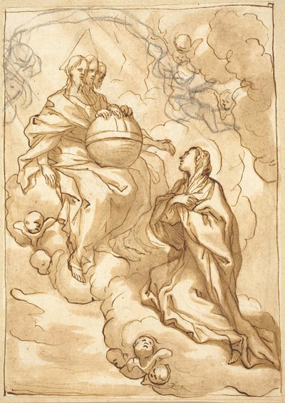 Vision de la Trinité de la Bienheureuse Maria Vittoria Fornari - Domenico Piola