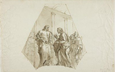 Doubting Thomas (Spandrel Design) - Domenico Pozzi