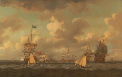 Navires anglais jetant l