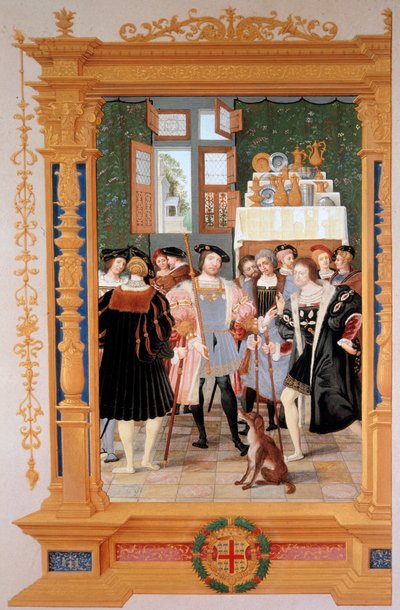 Étienne Leblanc (1490-1565) présente à Anne de Montmorency (1493-1567) sa traduction du discours de Cicéron (1531) - Dominique Henri Guifard