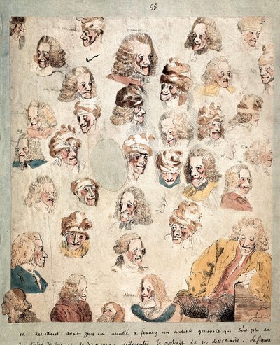 Différents airs en 30 têtes de Voltaire - Dominique Vivant Denon