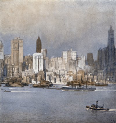 New York depuis la Baie - Donald (after) Maxwell