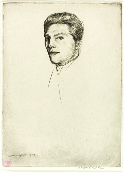 Pointe sèche numéro cinq: Portrait - Donald Shaw MacLaughlan