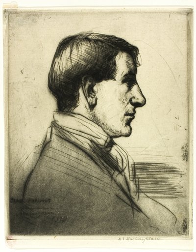 Pointe sèche numéro quatre : Portrait - Donald Shaw MacLaughlan