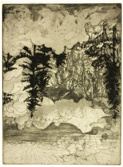 Les deux pins, Suisse - Donald Shaw MacLaughlan